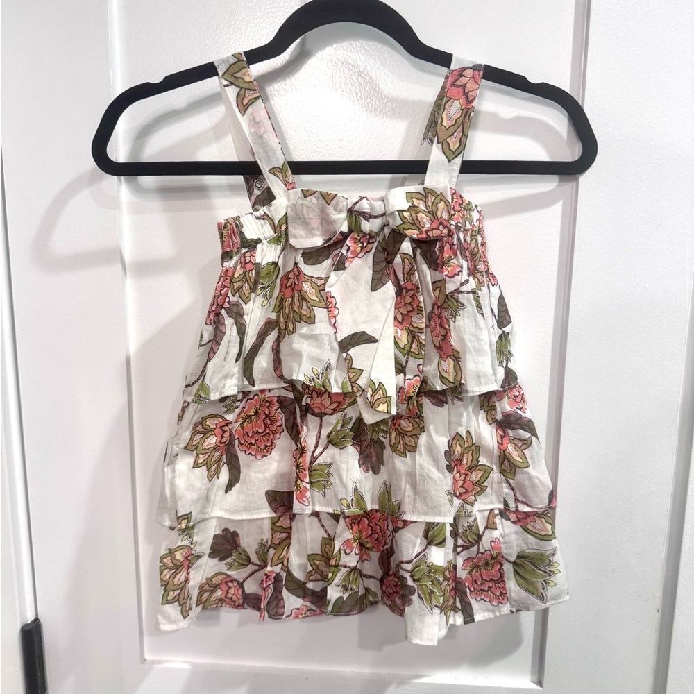 NWT Lil’ Lemons For Love and Lemons Kids Floral Gauze Tiered Dress